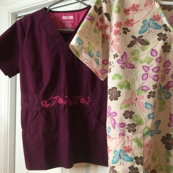 2pair colourful scrubs tops small - Picture 10 of 10